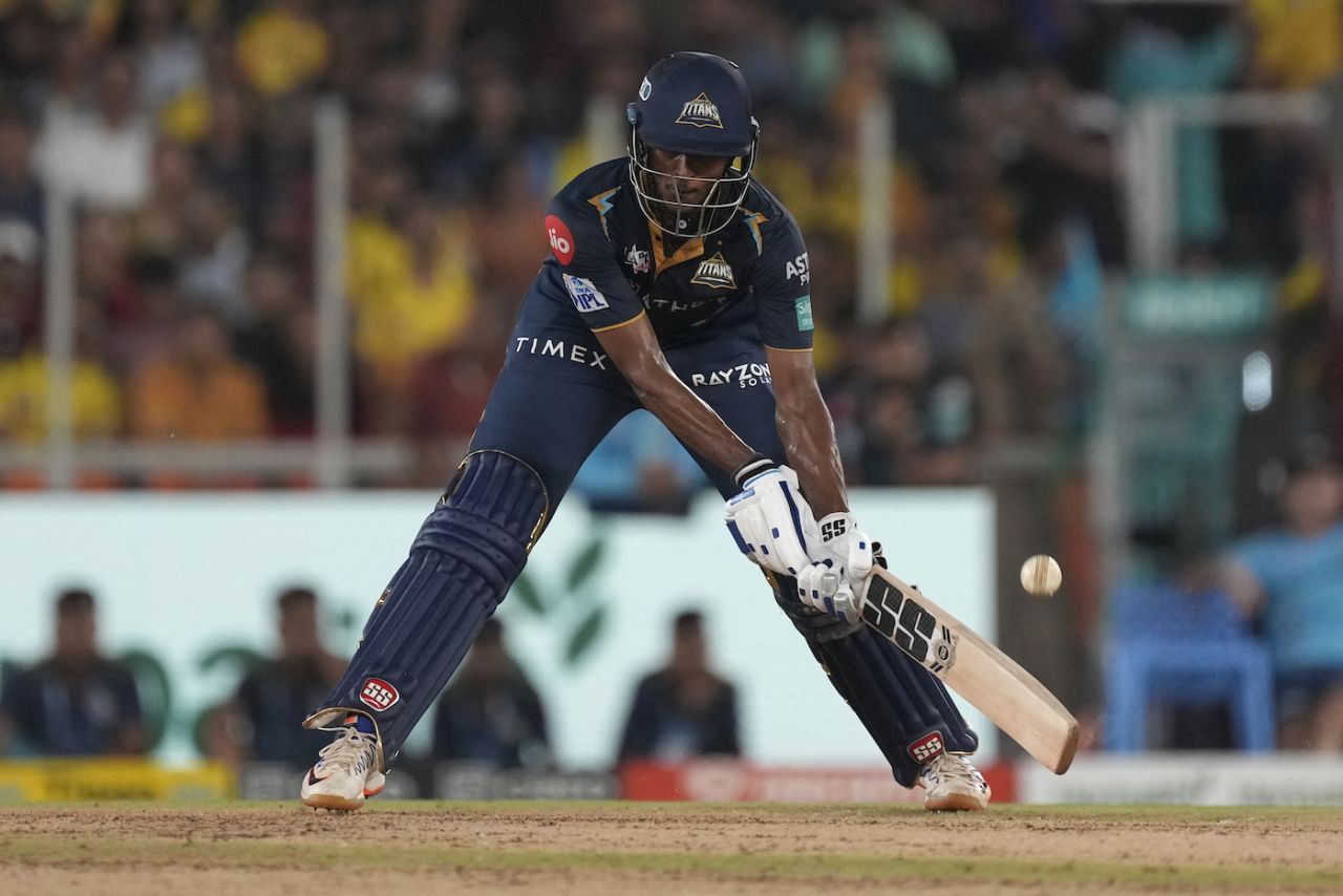 There was the odd bit of innovation on B Sai Sudharsan's part too, Chennai Super Kings vs Gujarat Titans, IPL 2023 final, Ahmedabad, May 29, 2023