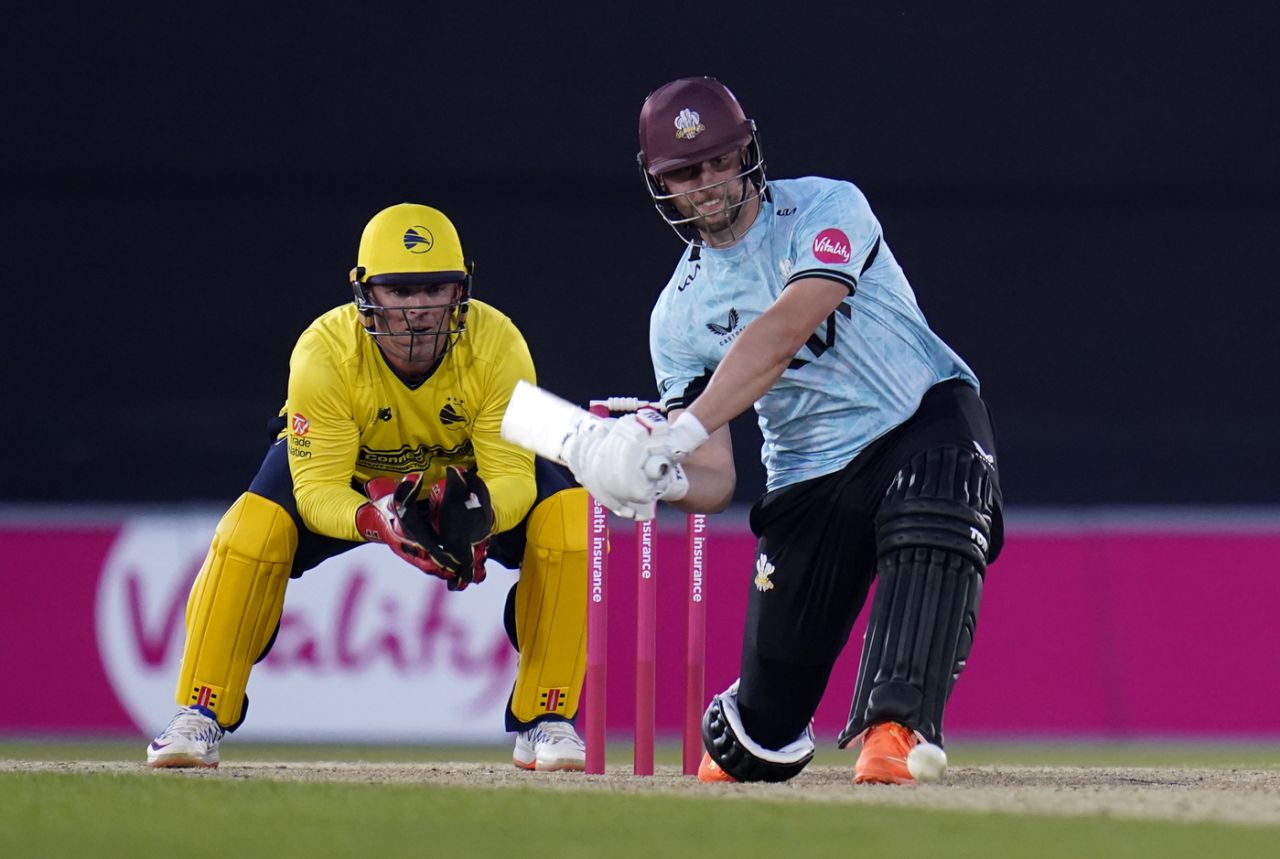Will Jacks settled the match in Surrey's favour, Hampshire vs Surrey, Vitality Blast, Ageas Bowl, May 31, 2023