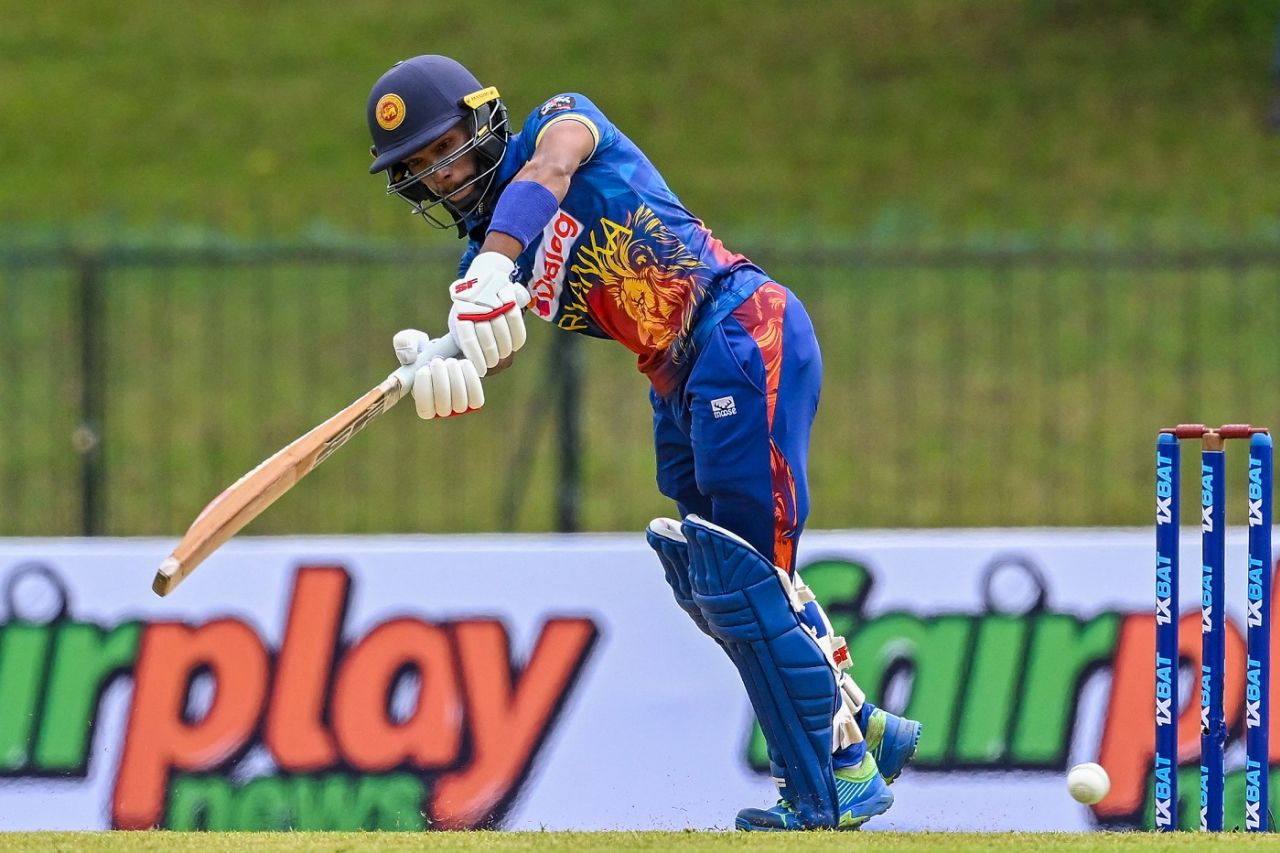 Pathum Nissanka flicks one away, Sri Lanka vs Afghanistan, 1st ODI, Hambantota, June 2, 2023