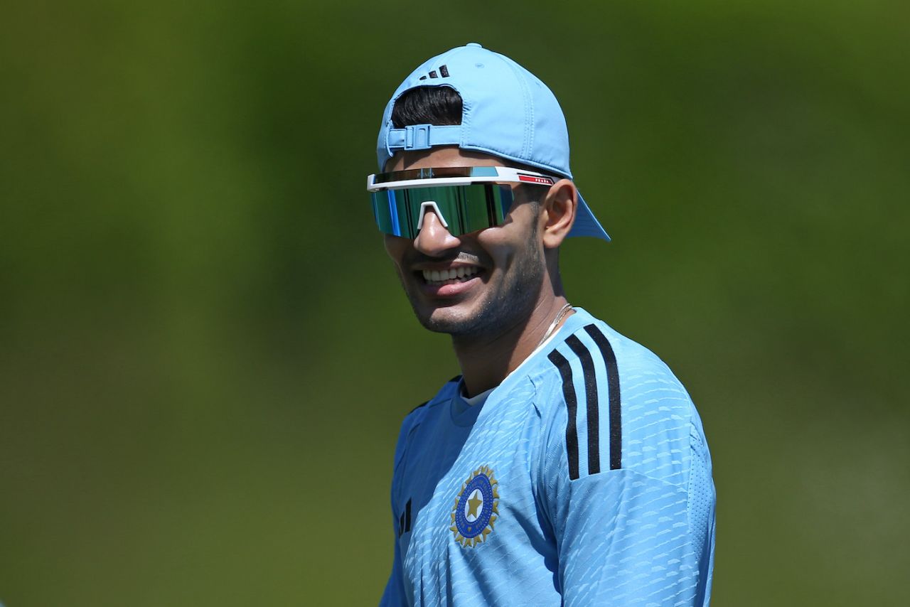 Shubman Gill at India's training session in Arundel ahead of the World Test Championship final, June 1, 2023