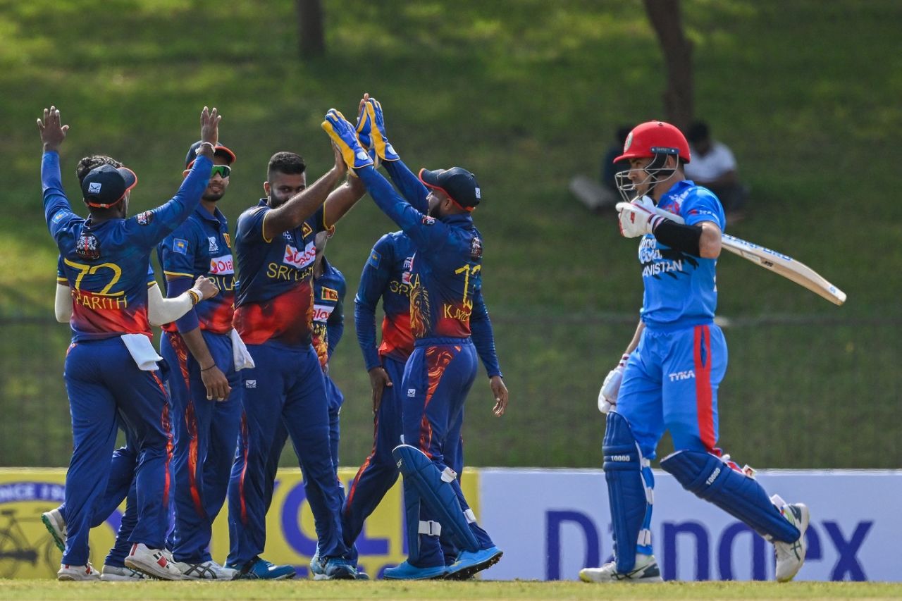 Lahiru Kumara dismissed Rahmanullah Gurbaz early in the innings, Sri Lanka vs Afghanistan, 1st ODI, Hambantota, June 2, 2023