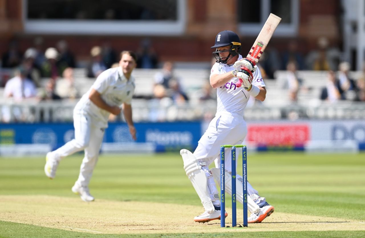 Ollie Pope plays a pull, England vs Ireland, only Test, Lord's, 2nd day, June 2, 2023