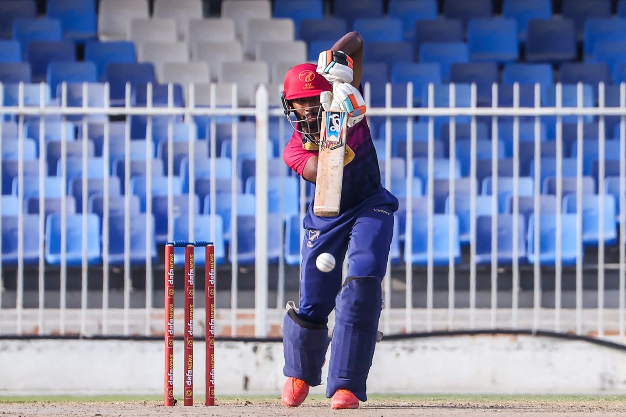 Vriitya Aravind gave UAE a steady start, UAE vs West Indies, 1st ODI, Sharjah, June 4, 2023