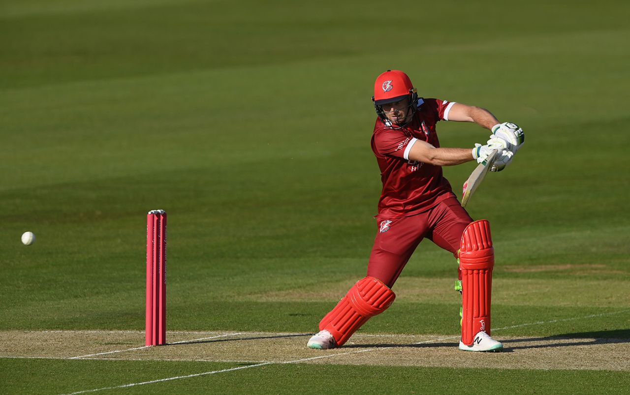 Jos Buttler steers into the off side, Durham vs Lancashire, Vitality Blast, Chester-le-Street, June 2, 2023