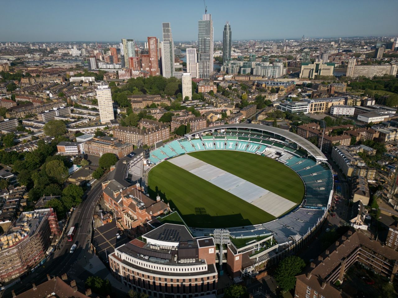 The Oval gets ready to host the World Test Championship final between Australia and India, London, June 4, 2023