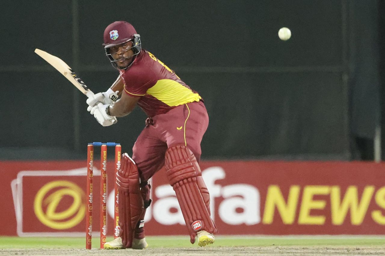 Odean Smith winds up, UAE vs West Indies, 2nd ODI, Sharjah, June 6, 2023