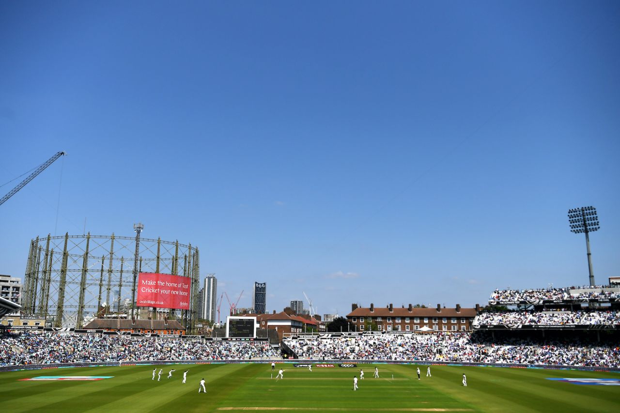 A general view of the action at the Oval, Australia vs India, WTC final, day one, London, June 7, 2023 