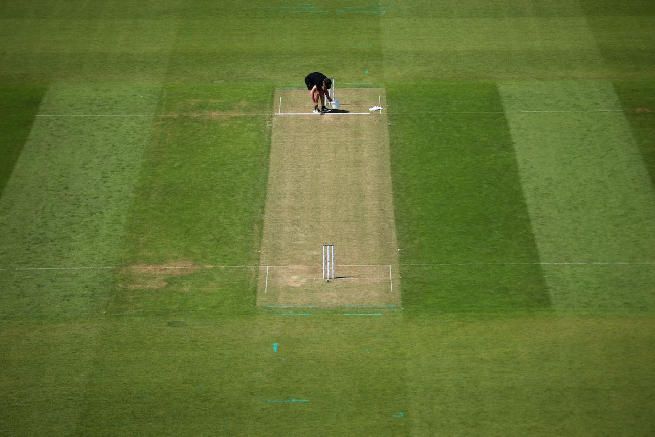 A look at the first day's pitch at the Oval, Australia vs India, WTC final, Day 1, London, June 7, 2023 