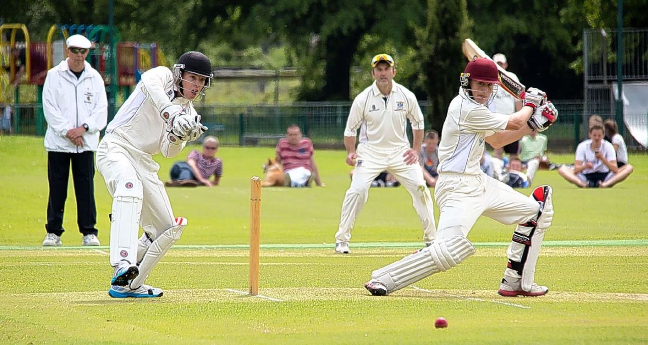 Marnus Labuschagne bats for club side Sandwich Town in Kent, 2014