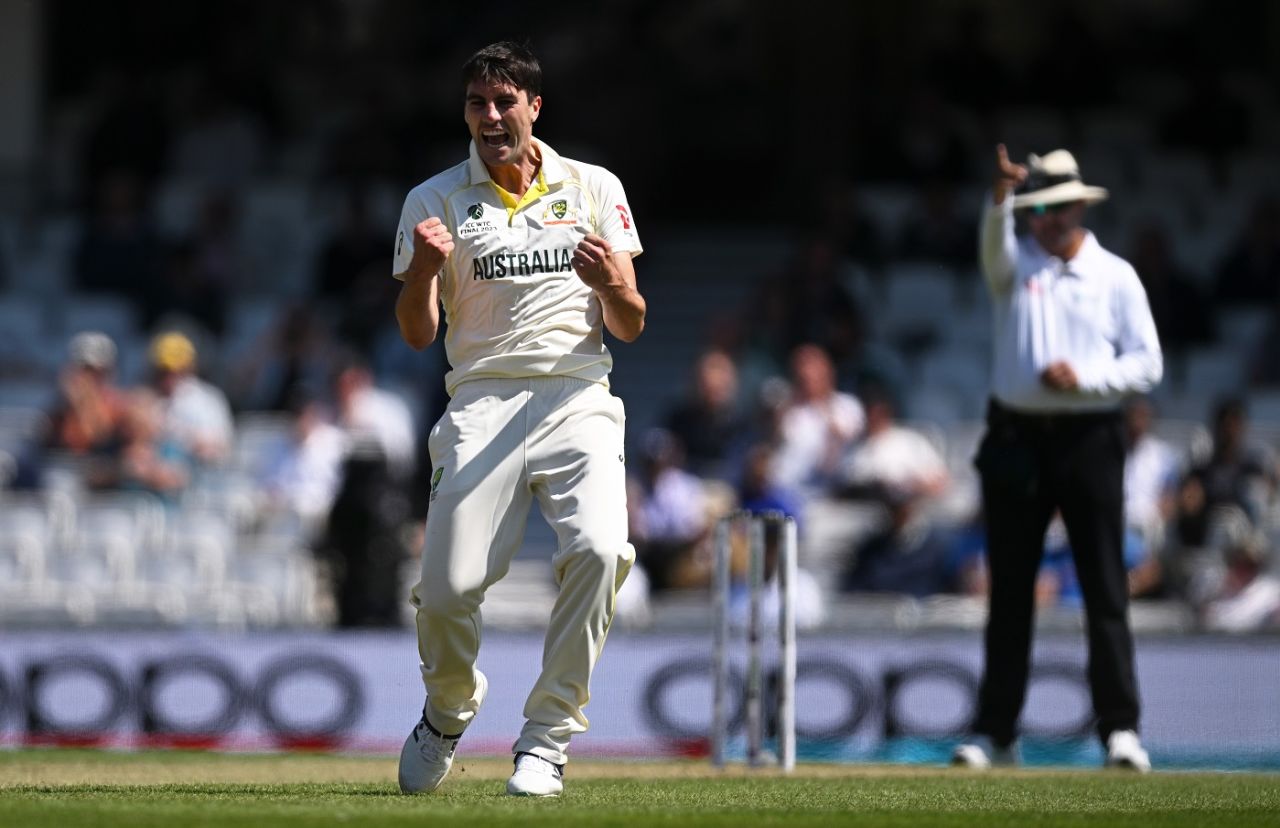 Pat Cummins trapped Rohit Sharma lbw, WTC final, 2nd day, The Oval, London, June 8, 2023