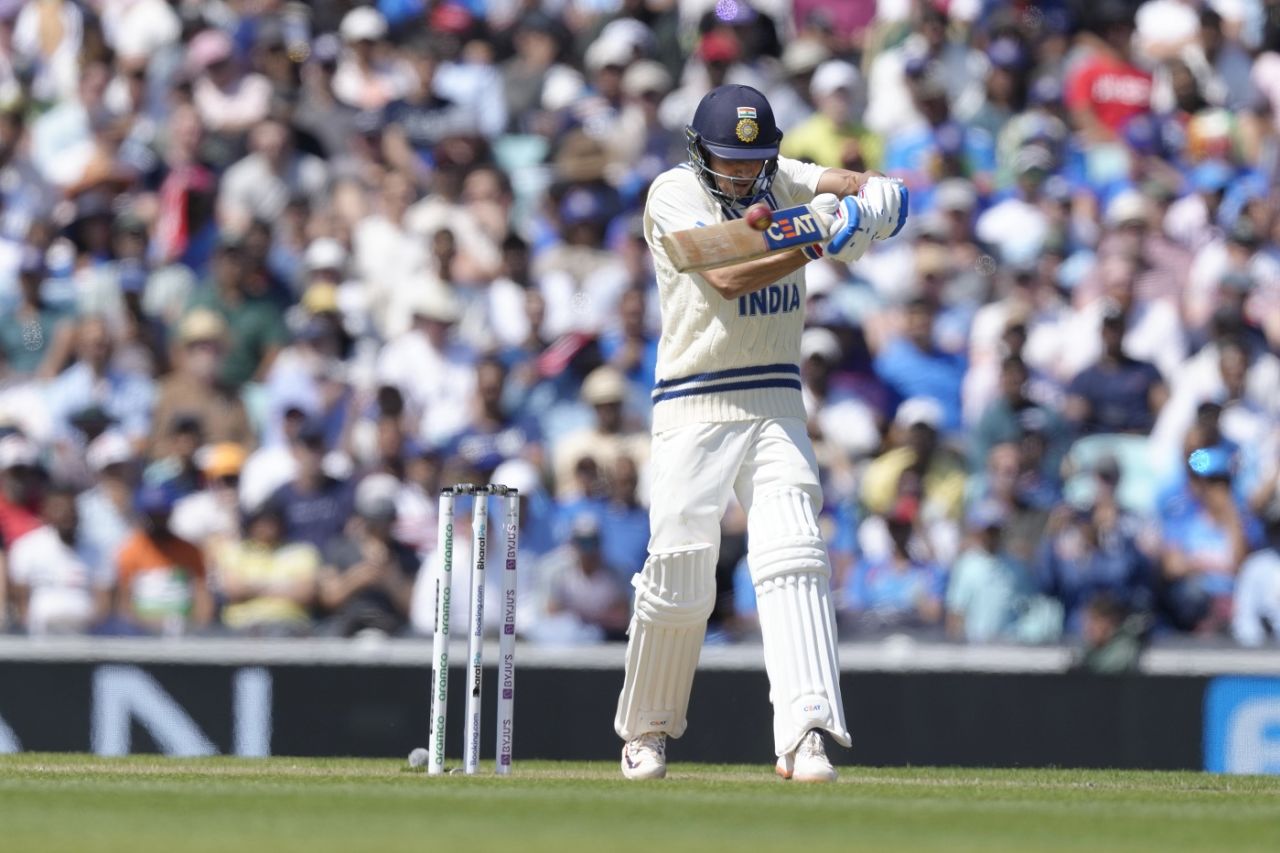 Shubman Gill showed his wares by pulling one over mid-on, Australia vs India, WTC final, second day, The Oval, London, June 8, 2023