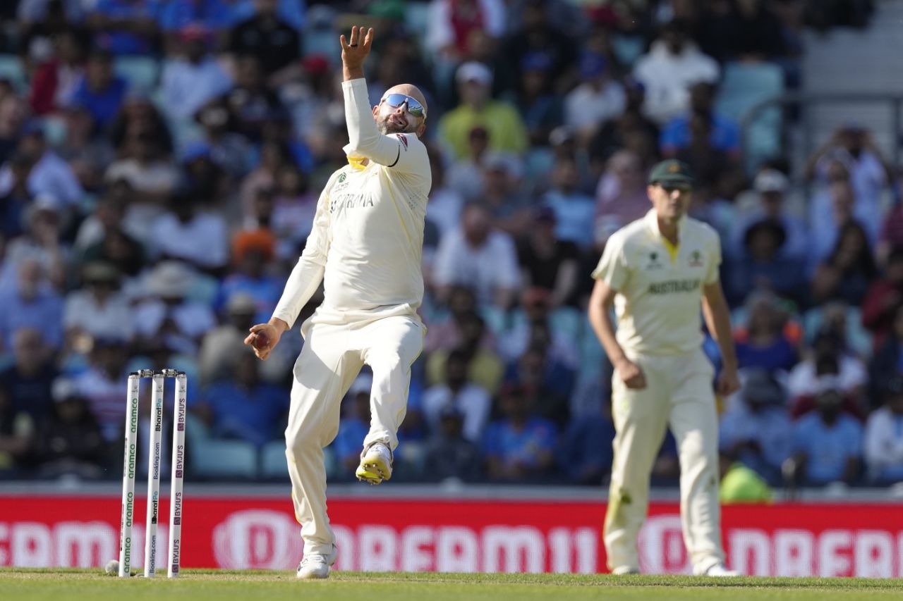 Nathan Lyon was brought on in the 33rd over, Australia vs India, WTC final, second day, The Oval, London, June 8, 2023
