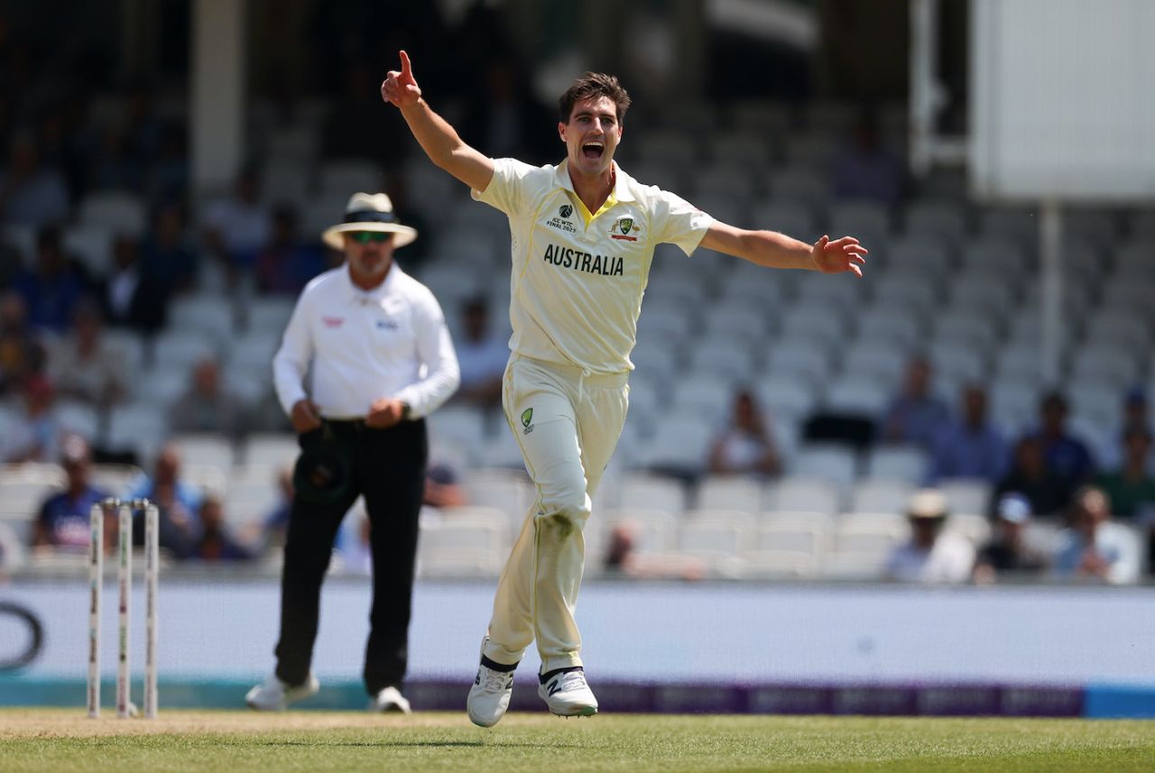 Pat Cummins gave Australia the long-needed breakthrough early after lunch, Australia vs India, WTC final, third day, The Oval, London, June 9, 2023