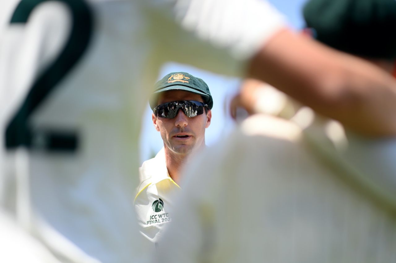 Pat Cummins addresses his team-mates, Australia vs India, WTC final, 3rd day, The Oval, London, June 9, 2023