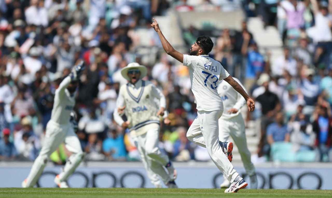 Mohammed Siraj gave India their first breakthrough, Australia vs India, WTC final, 3rd day, The Oval, London, June 9, 2023 