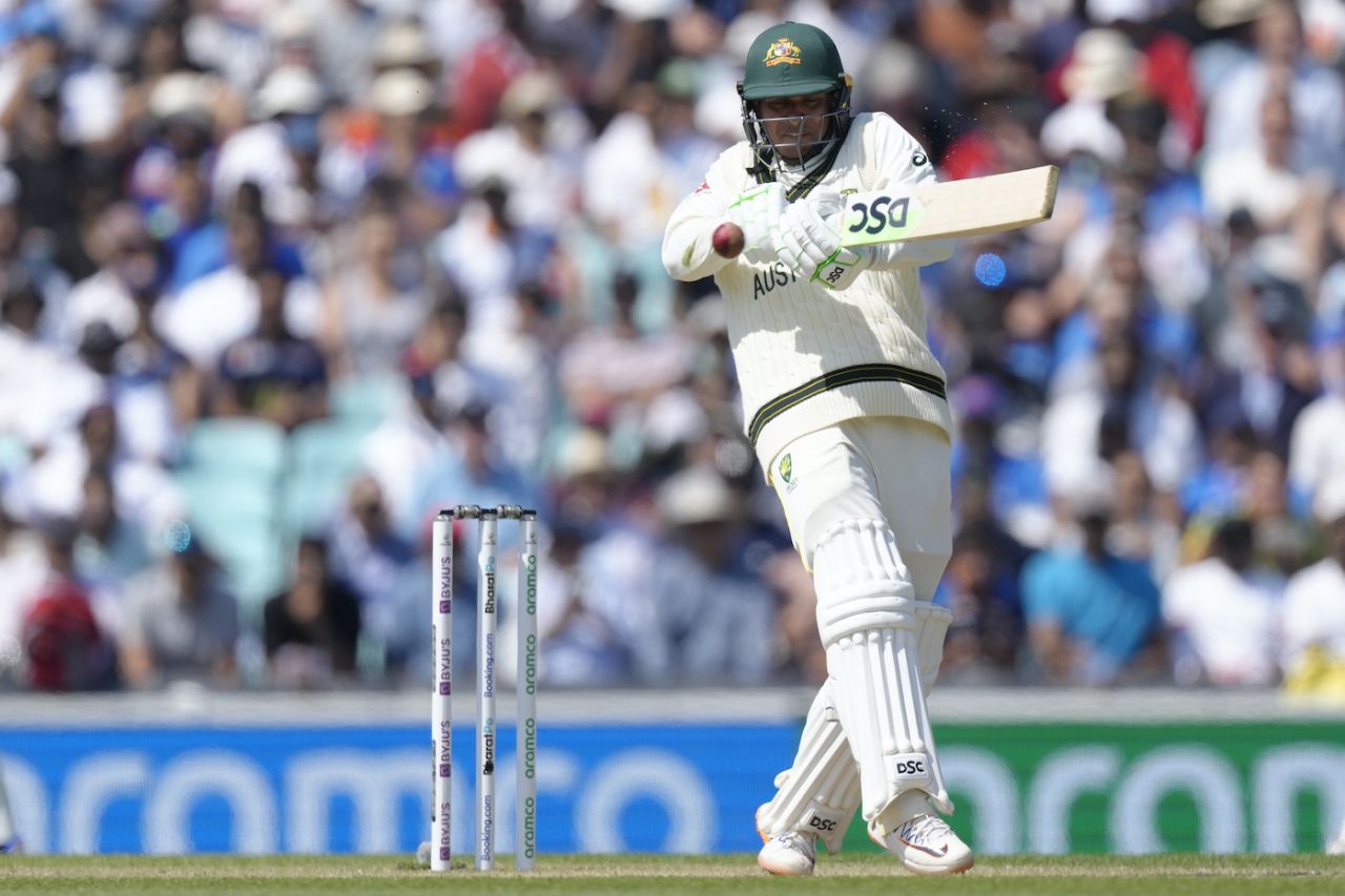 Usman Khawaja plays the pull shot, Australia vs India, WTC final, 3rd day, The Oval, London, June 9, 2023 