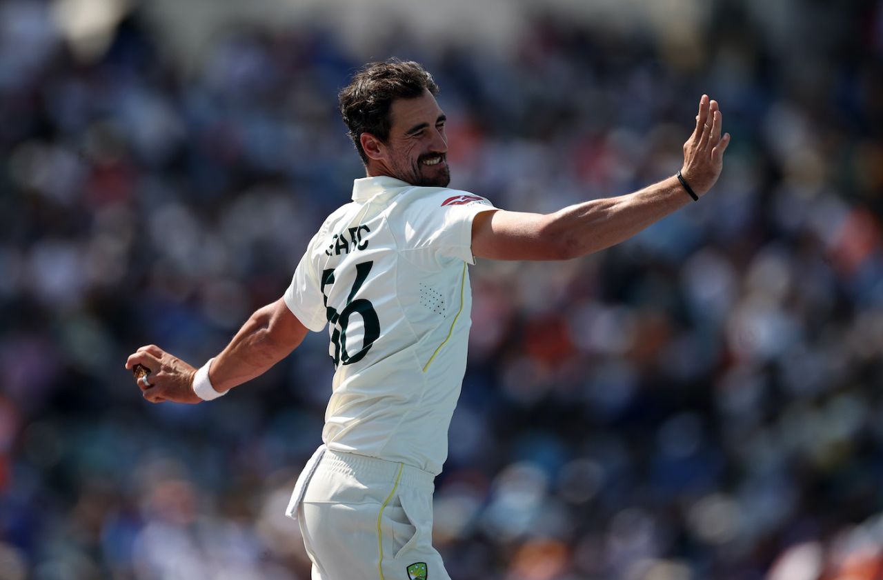 Mitchell Starc was expensive early on in his first spell, Australia vs India, WTC final, 4th Day, The Oval, London, June 10, 2023