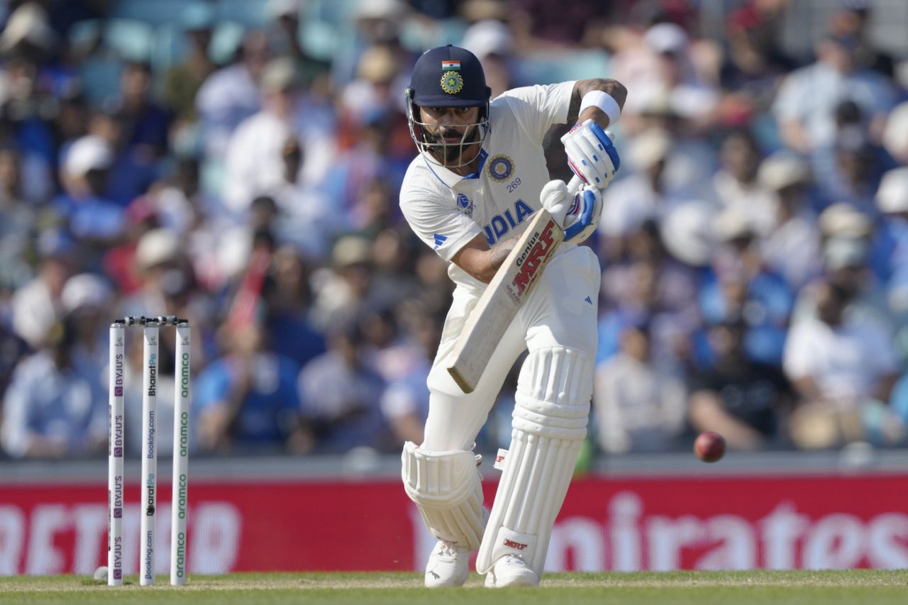 Virat Kohli drives down the ground, Australia vs India, WTC final, 4th Day, The Oval, London, June 10, 2023