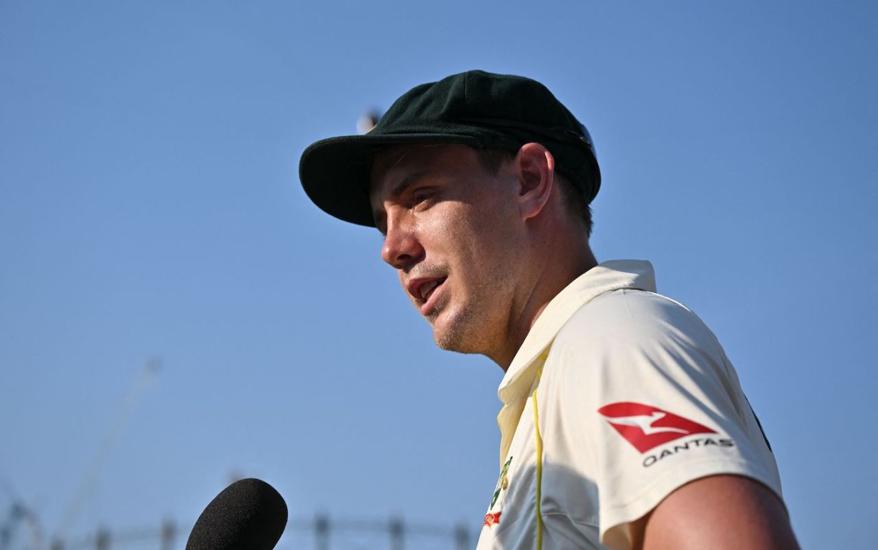 Cameron Green at the end-of-day interview, Australia vs India, WTC final, 4th Day, The Oval, London, June 10, 2023