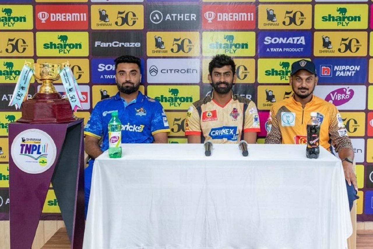 Abhishek Tanwar, N Jagadeesan, KB Arun Karthik at a TNPL event, TNPL 2023