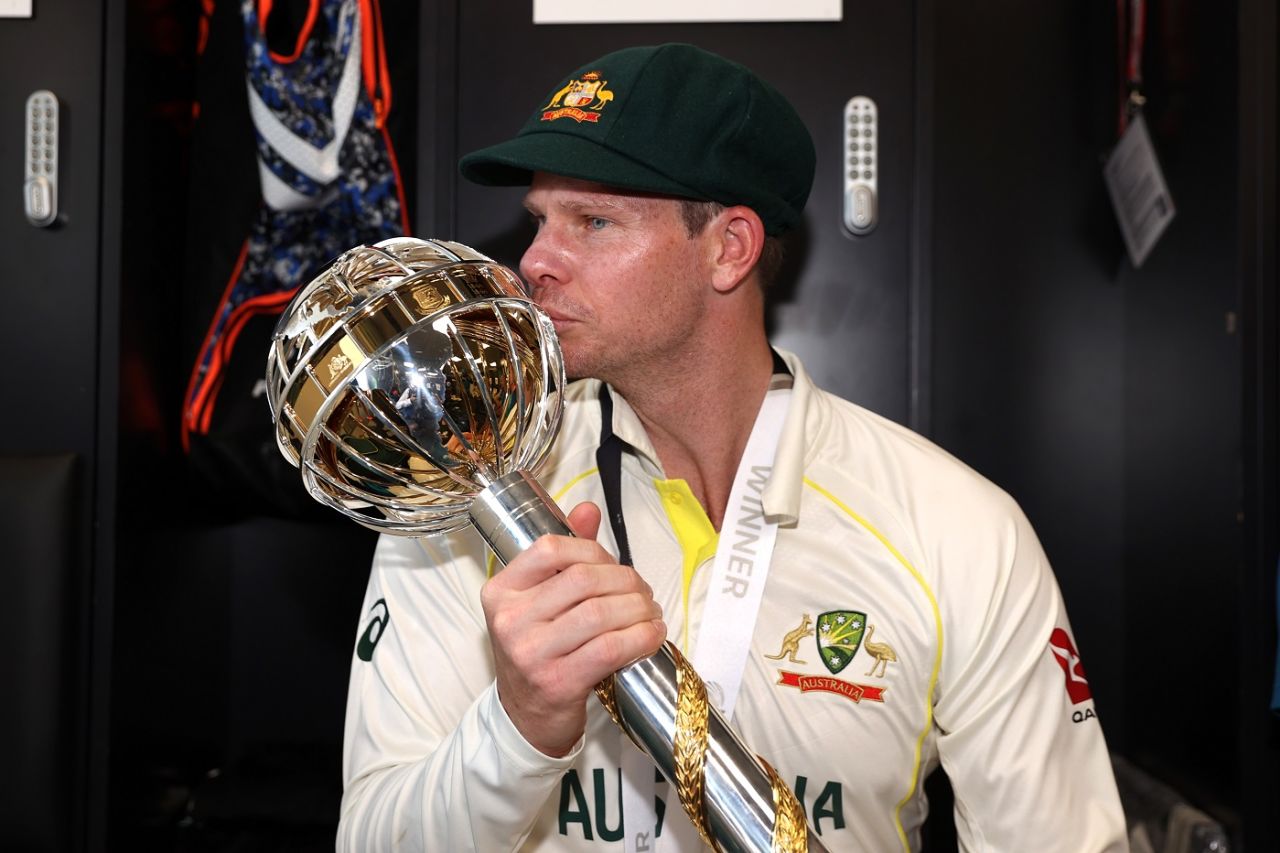 Steven Smith holds his pose, Australia vs India, WTC final, The Oval, London, June 11, 2023