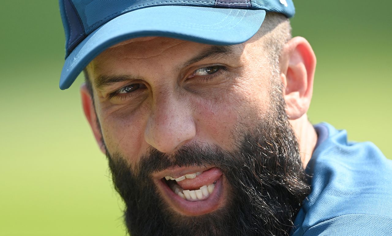 Moeen Ali looks on in training, England training, England vs Australia, The Men's Ashes, 1st Test, Edgbaston, June 13, 2023