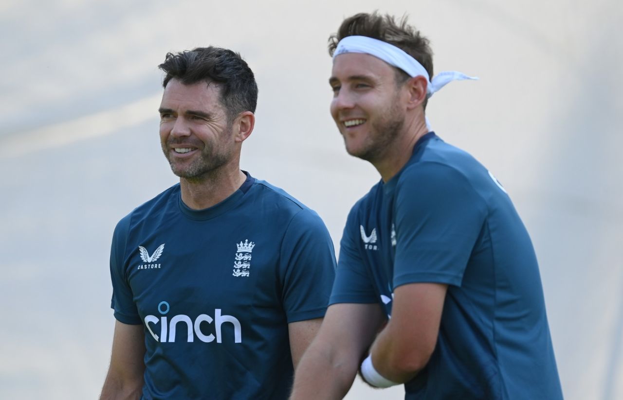 James Anderson and Stuart Broad will both feature in the opening Ashes Test at Edgbaston, England training, England vs Australia, The Men's Ashes, 1st Test, Edgbaston, June 14, 2023