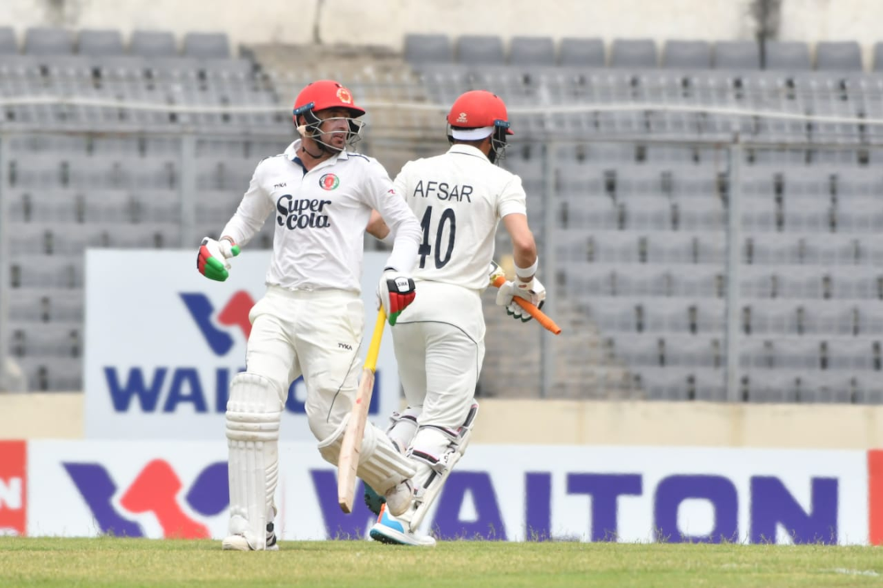 Nasir Jamal and Afsar Zazai stemmed the flow of wickets, Bangladesh vs Afghanistan, Only Test, Mirpur, 2nd day, June 15, 2023