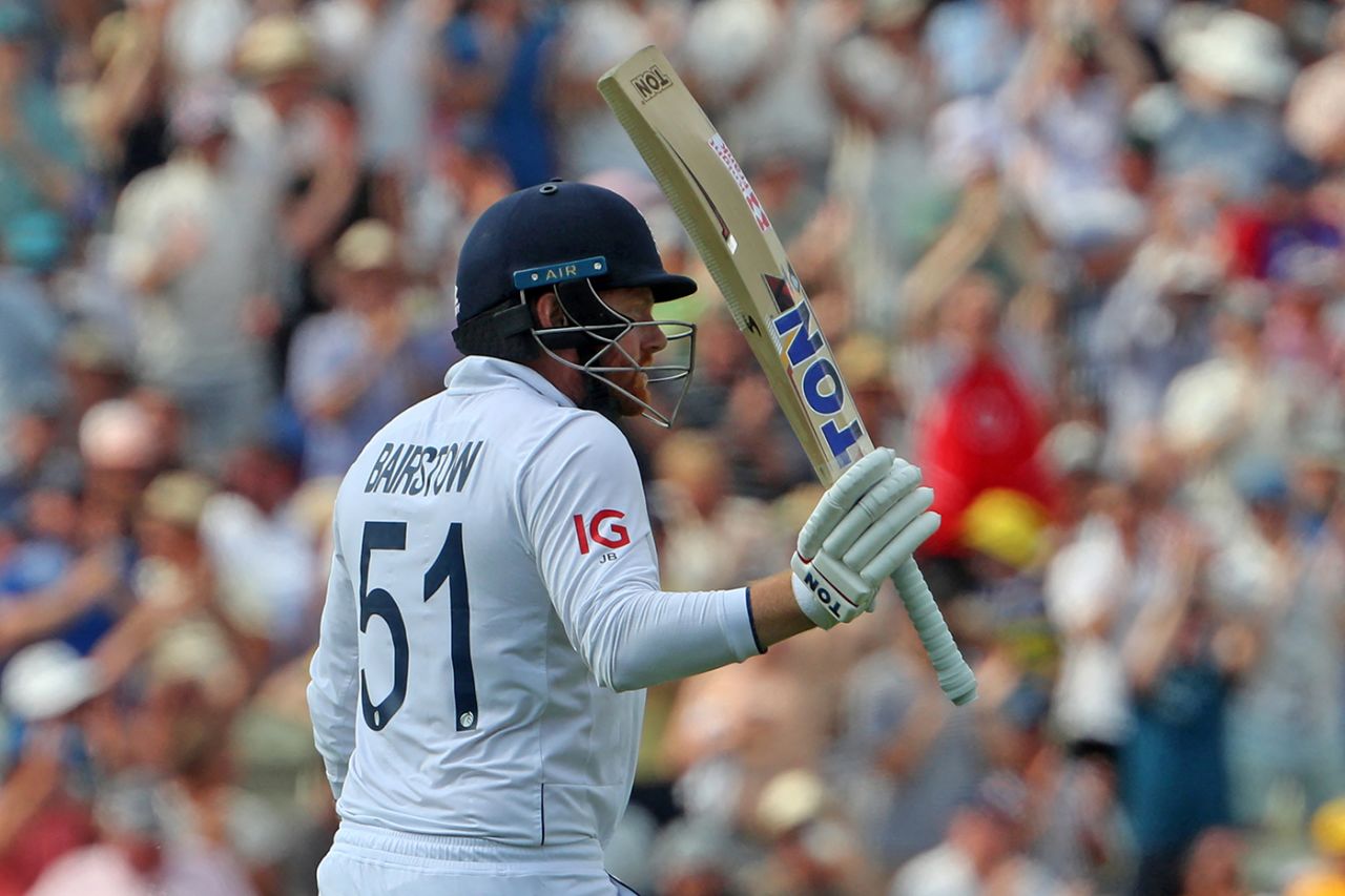 Jonny Bairstow made a 58-ball fifty, England vs Australia, 1st Ashes Test, Edgbaston, 1st day, June 16, 2023
