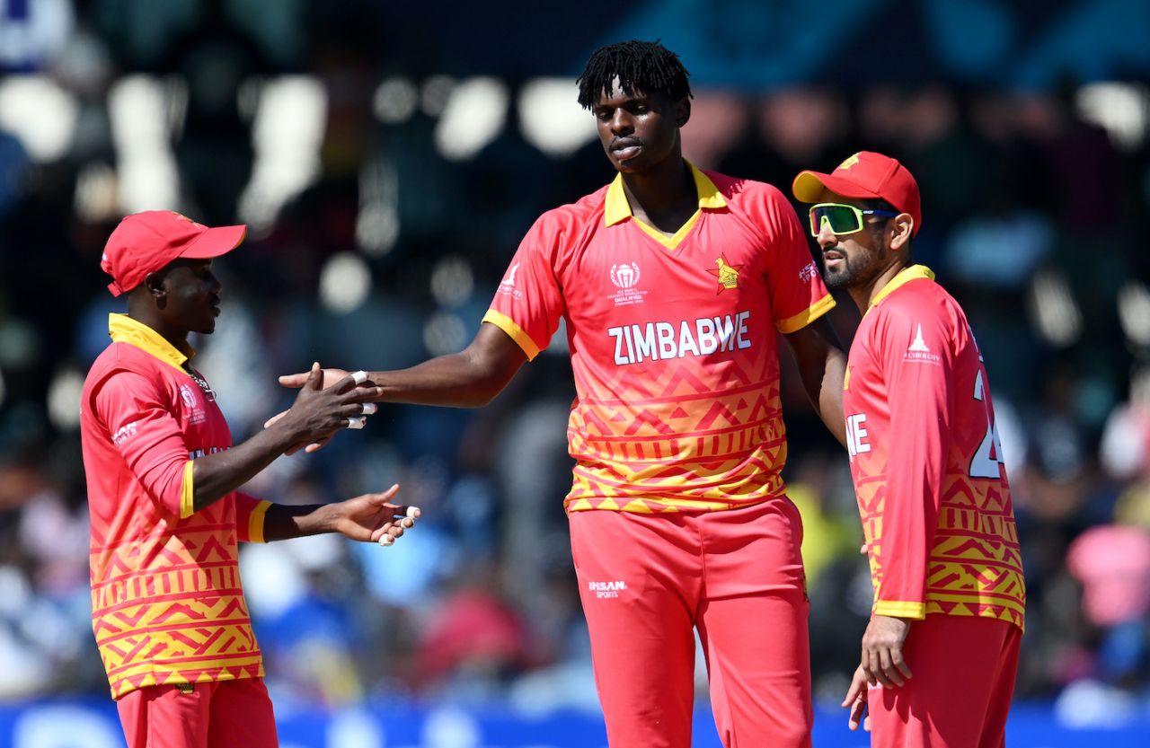 Richard Ngarava took all his wickets in the last-ten overs, Zimbabwe vs Nepal, ICC Cricket World Cup Qualifier, Harare, June 18, 2023