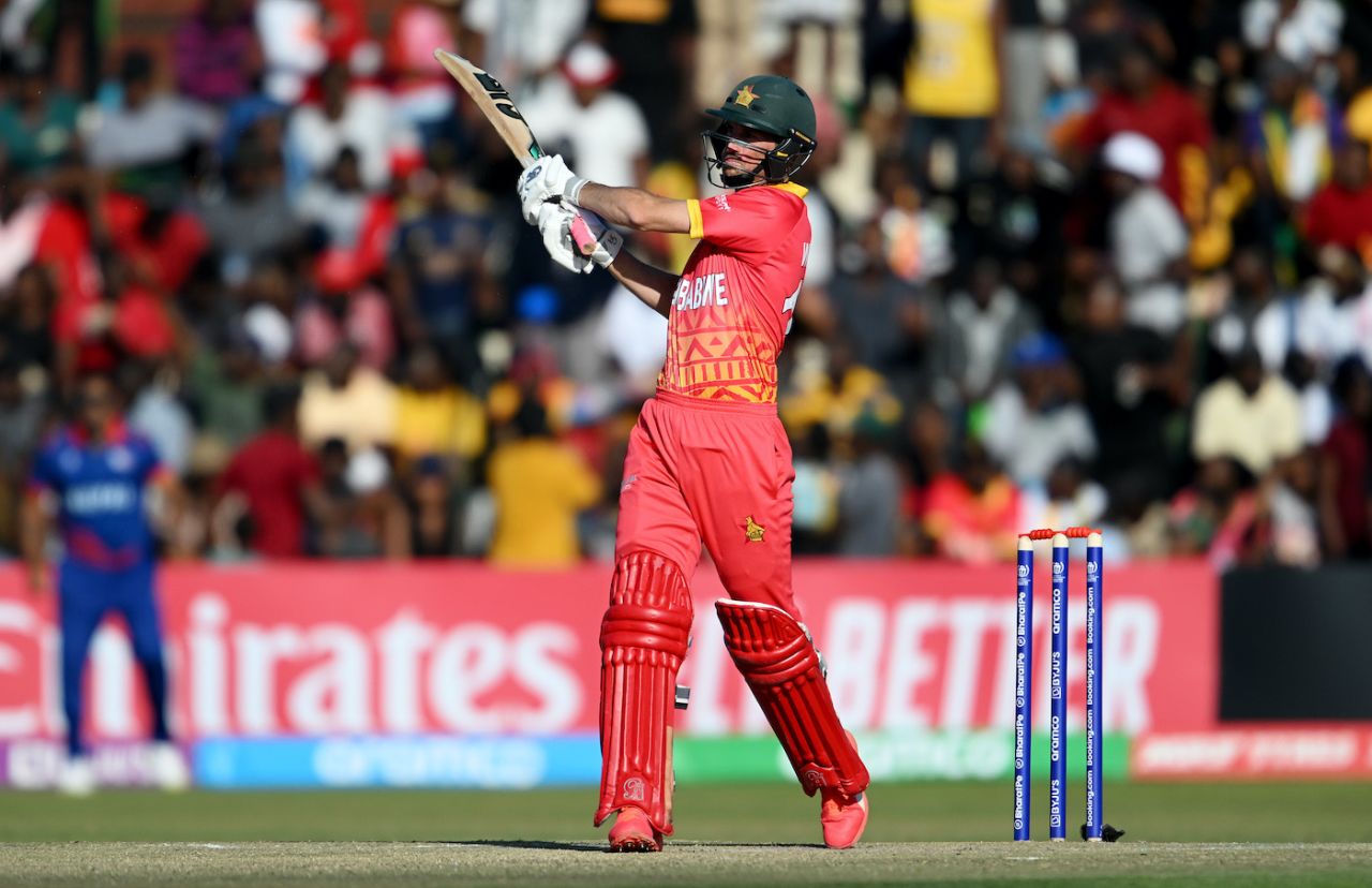 Sean Williams hit 13 fours and a six, Zimbabwe vs Nepal, ICC Cricket World Cup Qualifier, Harare, June 18, 2023