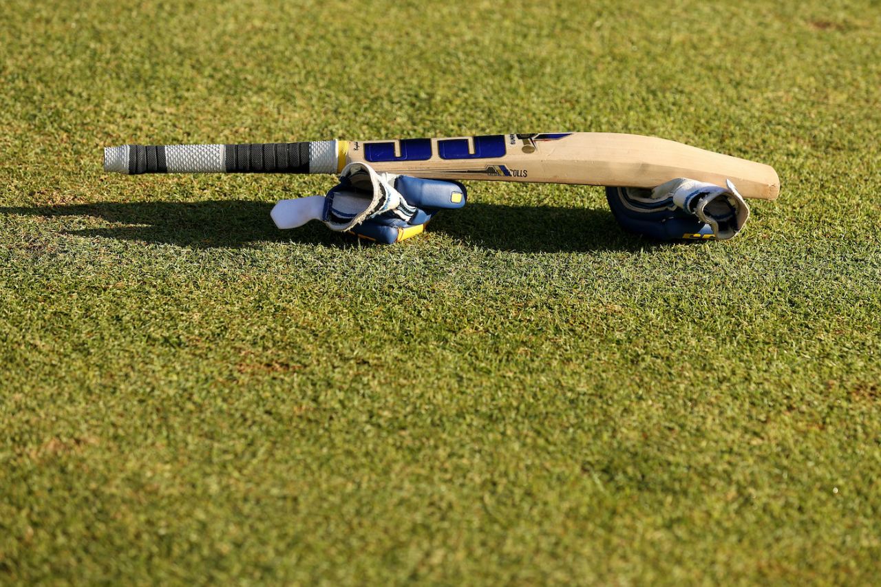 A general picture of a cricket bat and gloves, Sri Lanka vs UAE, ICC Cricket World Cup Qualifier, Bulawayo, June 19, 2023