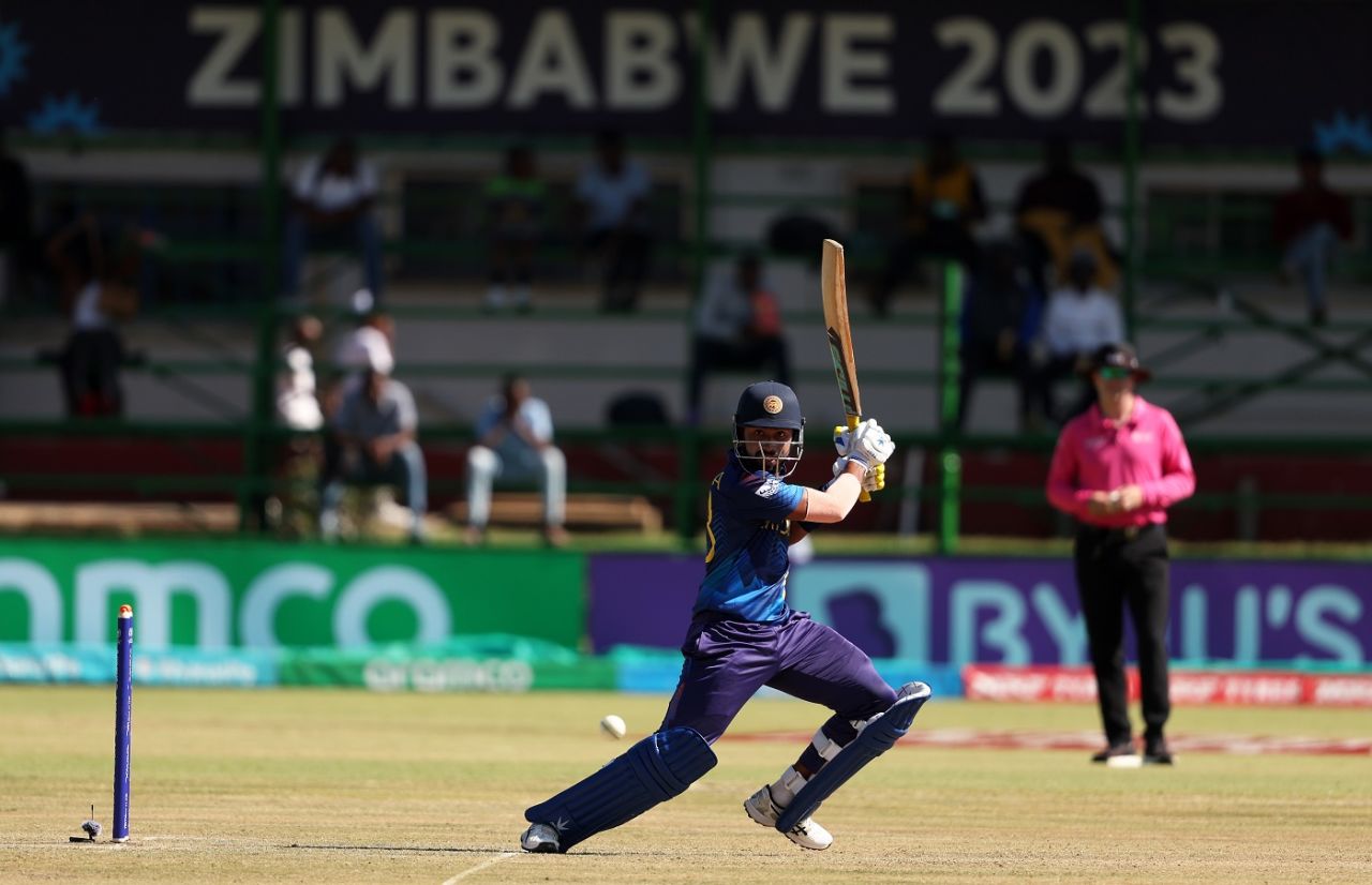 Sadeera Samarawickrama was fluent from No. 4, Sri Lanka vs UAE, ICC Cricket World Cup Qualifier, Bulawayo, June 19, 2023