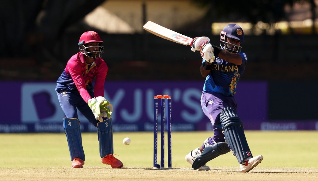 Charith Asalanka finished unbeaten on 48, Sri Lanka vs UAE, ICC Cricket World Cup Qualifier, Bulawayo, June 19, 2023