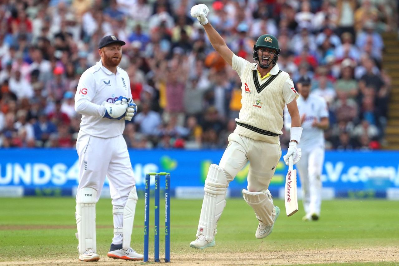 Pat Cummins lands the finishing blow, England vs Australia, 1st Ashes Test, Edgbaston, 5th day, June 20, 2023
