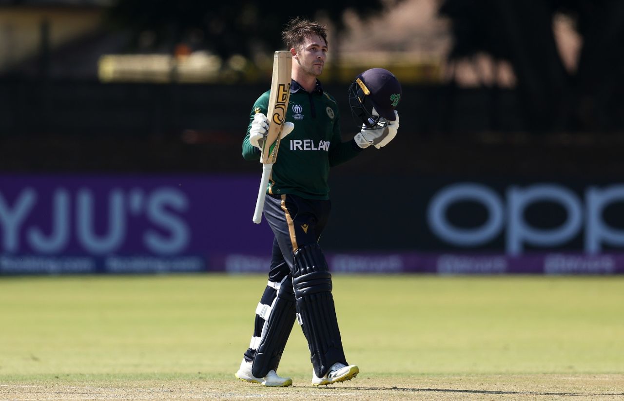 Curtis Campher's 120 propelled Ireland to 286, Ireland vs Scotland, ICC World Cup Qualifier, Bulawayo, June 21, 2023