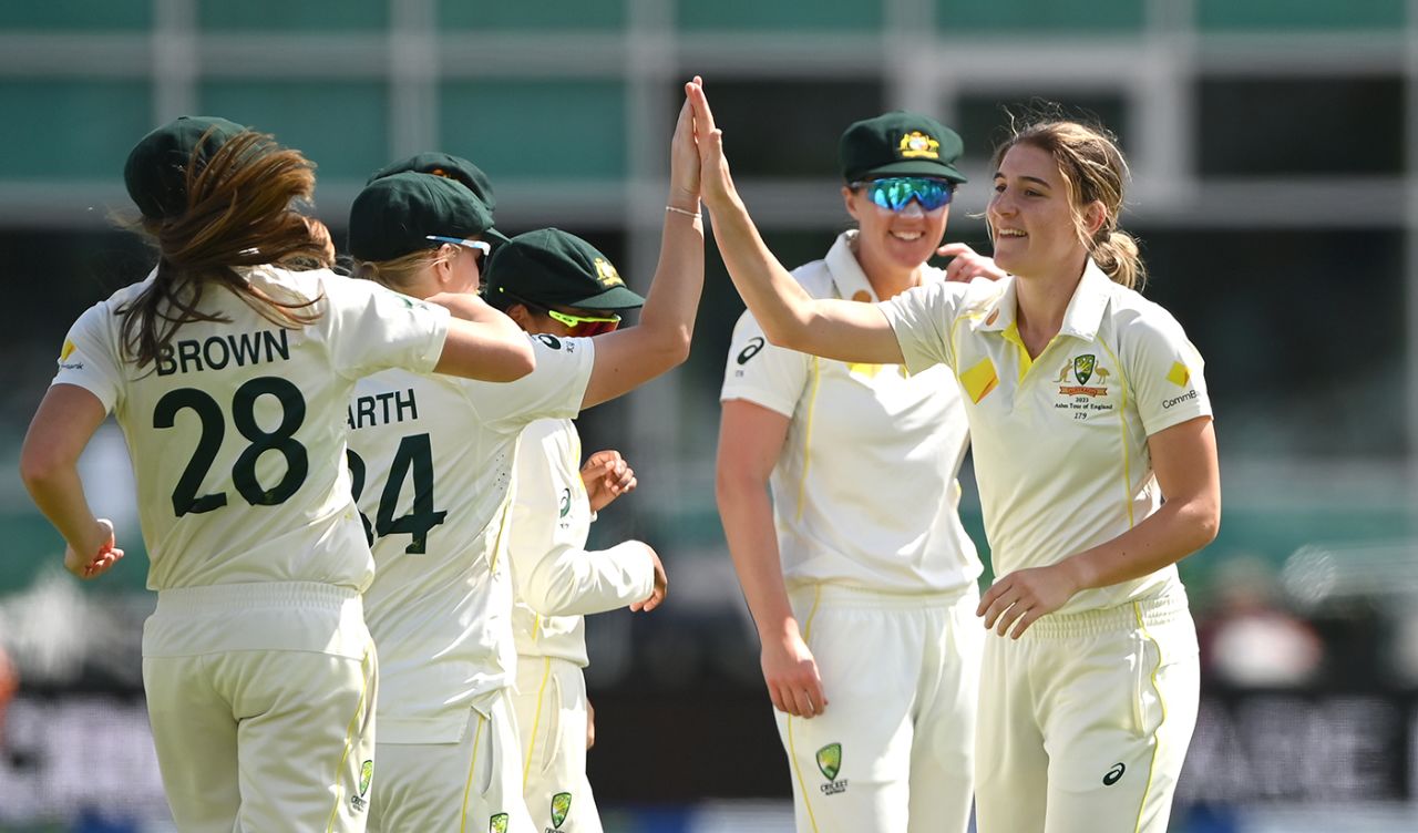 Annabel Sutherland struck in her first over, England vs Australia, Only Test, Women's Ashes, Nottingham, 2nd day, June 23, 2023