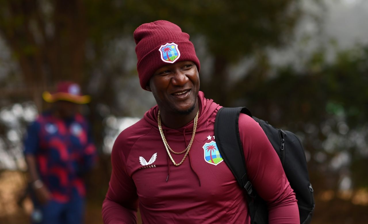 West Indies head coach Daren Sammy arrives at the Harare Sports Club, Zimbabwe vs West Indies, World Cup Qualifier 2023, Harare, June 24, 2023
