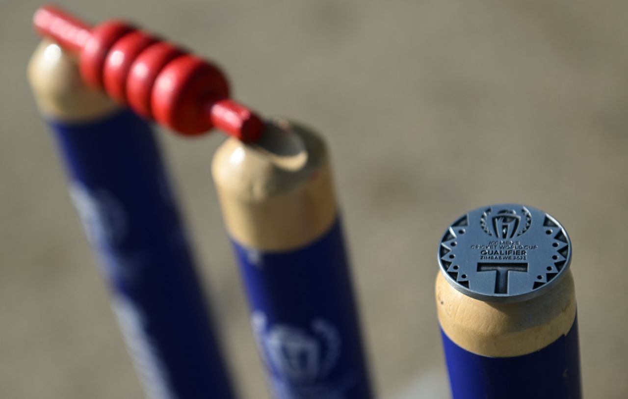 A detailed view of the coin used at the toss in the ICC ODI World Cup Qualifier, Netherlands vs Nepal, ICC ODI World Cup Qualifier, Harare, June 24, 2023