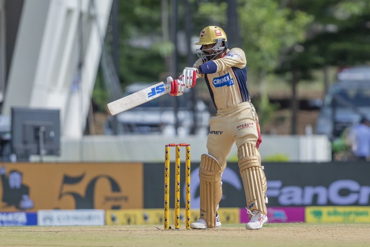 B Aparajith slices one away, Chepauk Super Gillies vs Nellai Royal Kings, TNPL 2023, Salem, June 24, 2023