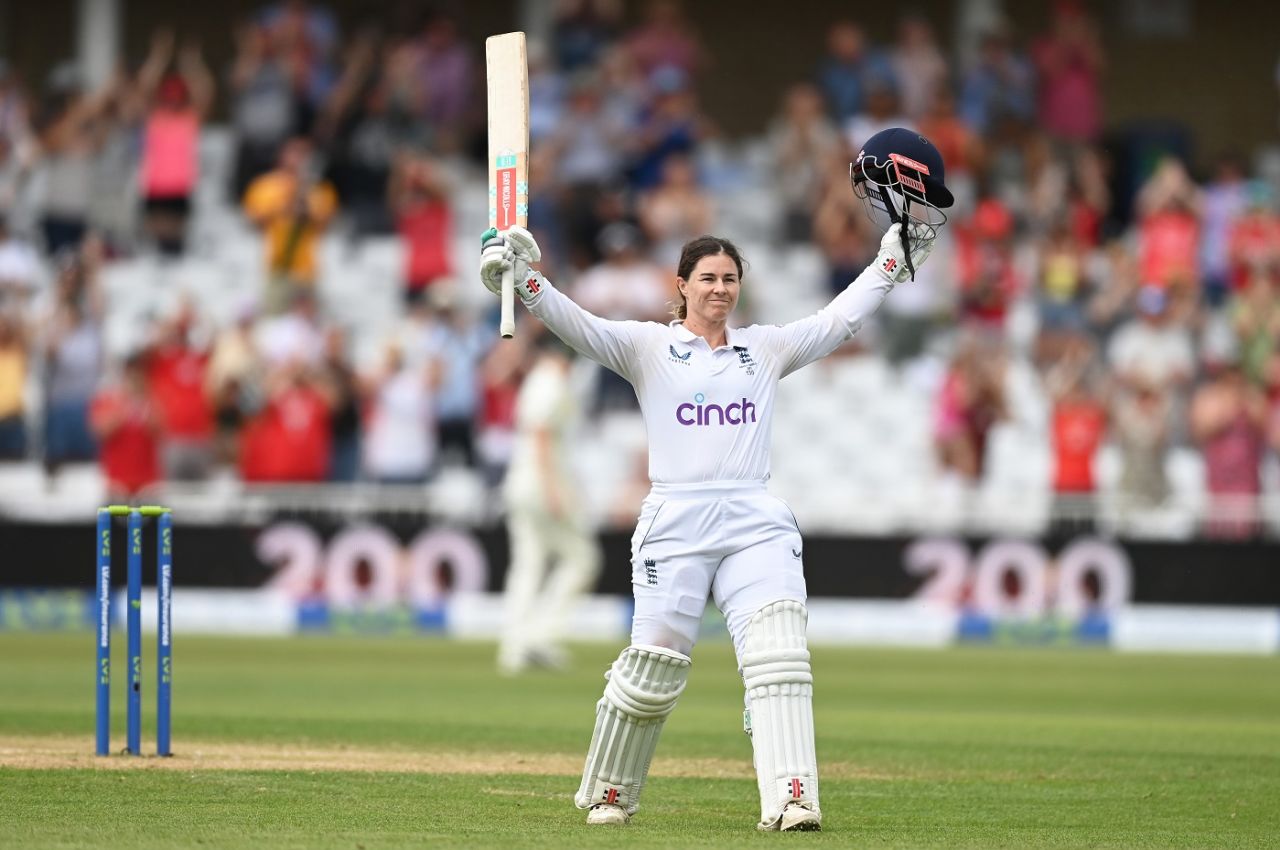 Tammy Beaumont became the eighth woman to hit a double century in Tests, England vs Australia, Only Test, Women's Ashes, Nottingham, 3rd day, June 24, 2023