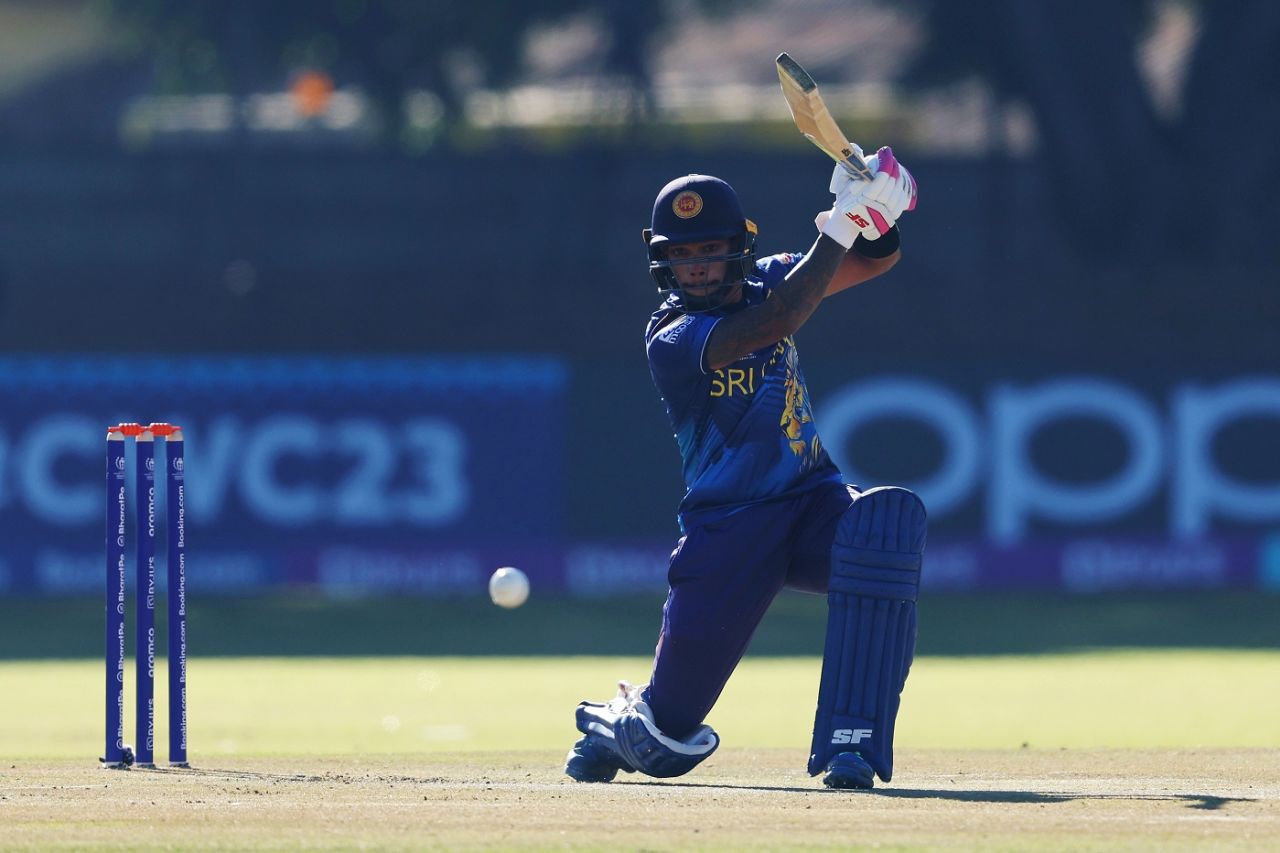 Pathum Nissanka fed on some wayward Irish bowling right from the start, Ireland vs Sri Lanka, ICC World Cup Qualifier, Bulawayo, June 25, 2023