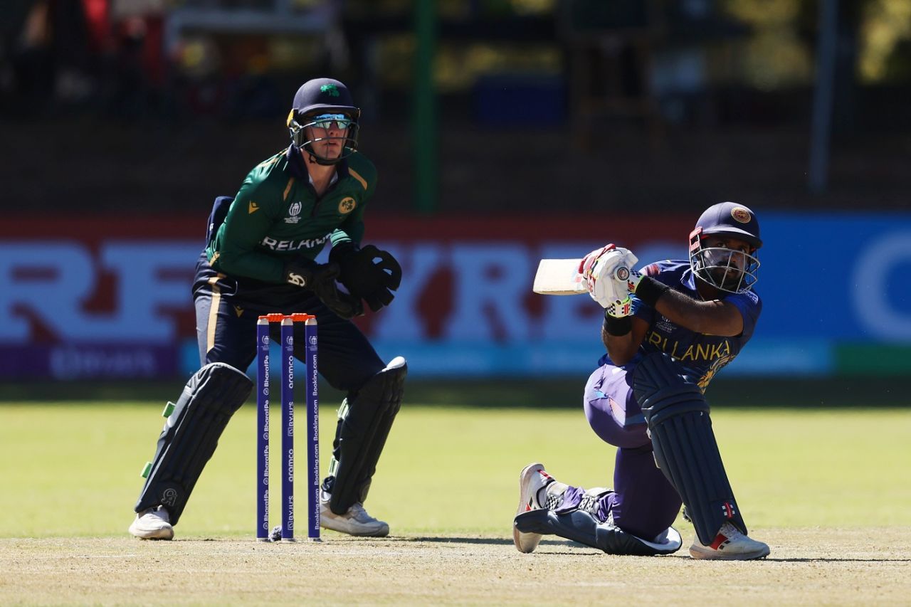 Charith Asalanka was quick off the blocks, Ireland vs Sri Lanka, ICC World Cup Qualifier, Bulawayo, June 25, 2023