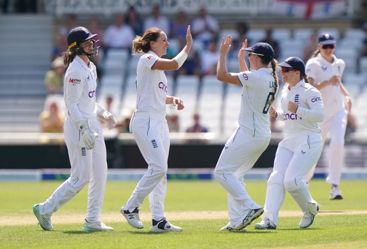 Kate Cross dismissed Phoebe Litchfield to break opening stand, England vs Australia, Only Test, Women's Ashes, Nottingham, 4th day, June 25, 2023