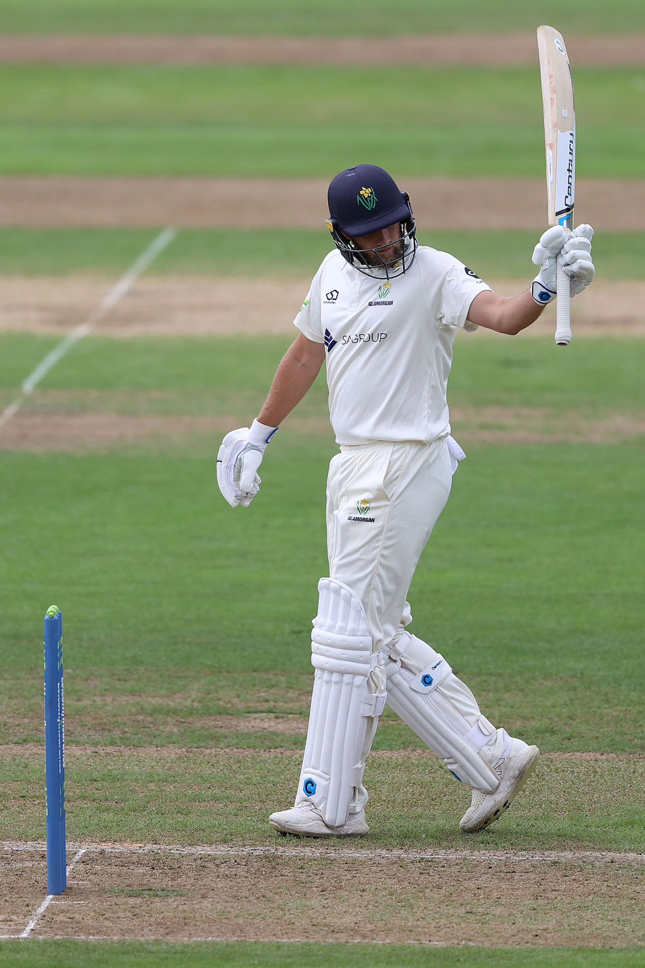 Billy Root acknowledges his half-century, Glamorgan vs Sussex, County Championship, Cardiff, June 25, 2023