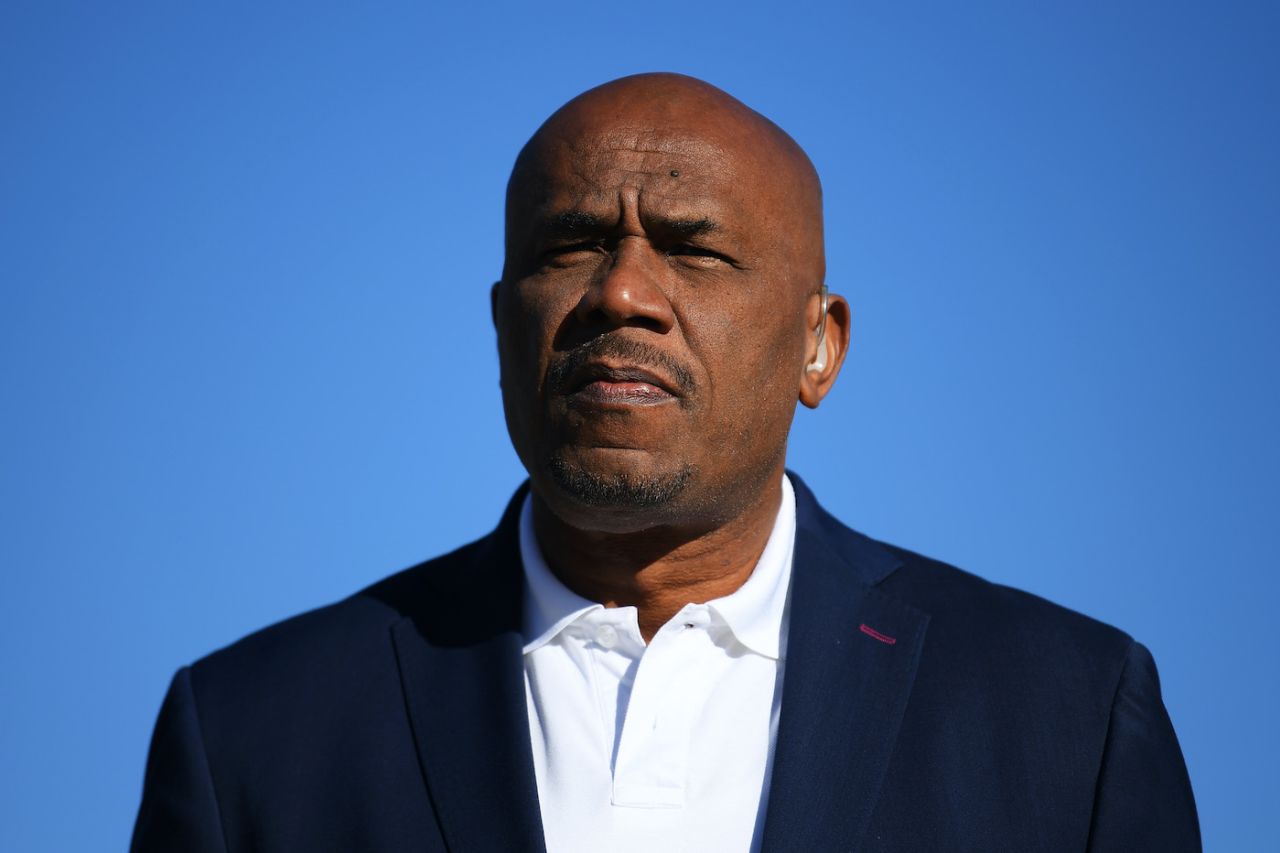 Ian Bishop looks on ahead of the game, Zimbabwe vs USA, ICC World Cup Qualifier, Harare, June 26, 2023