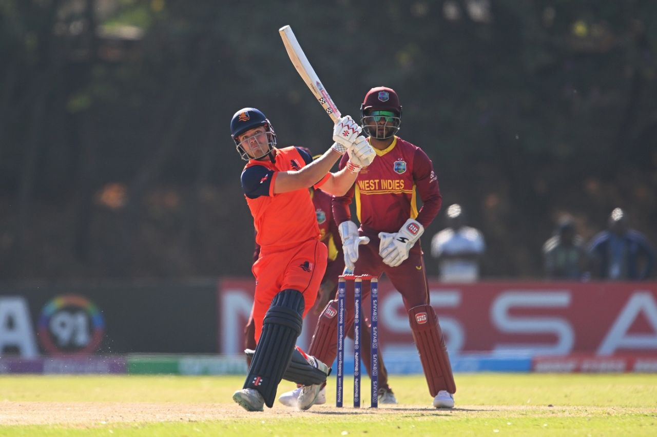 Bas de Leede goes big, Netherlands vs West Indies, ICC World Cup Qualifier, Harare, June 26, 2023