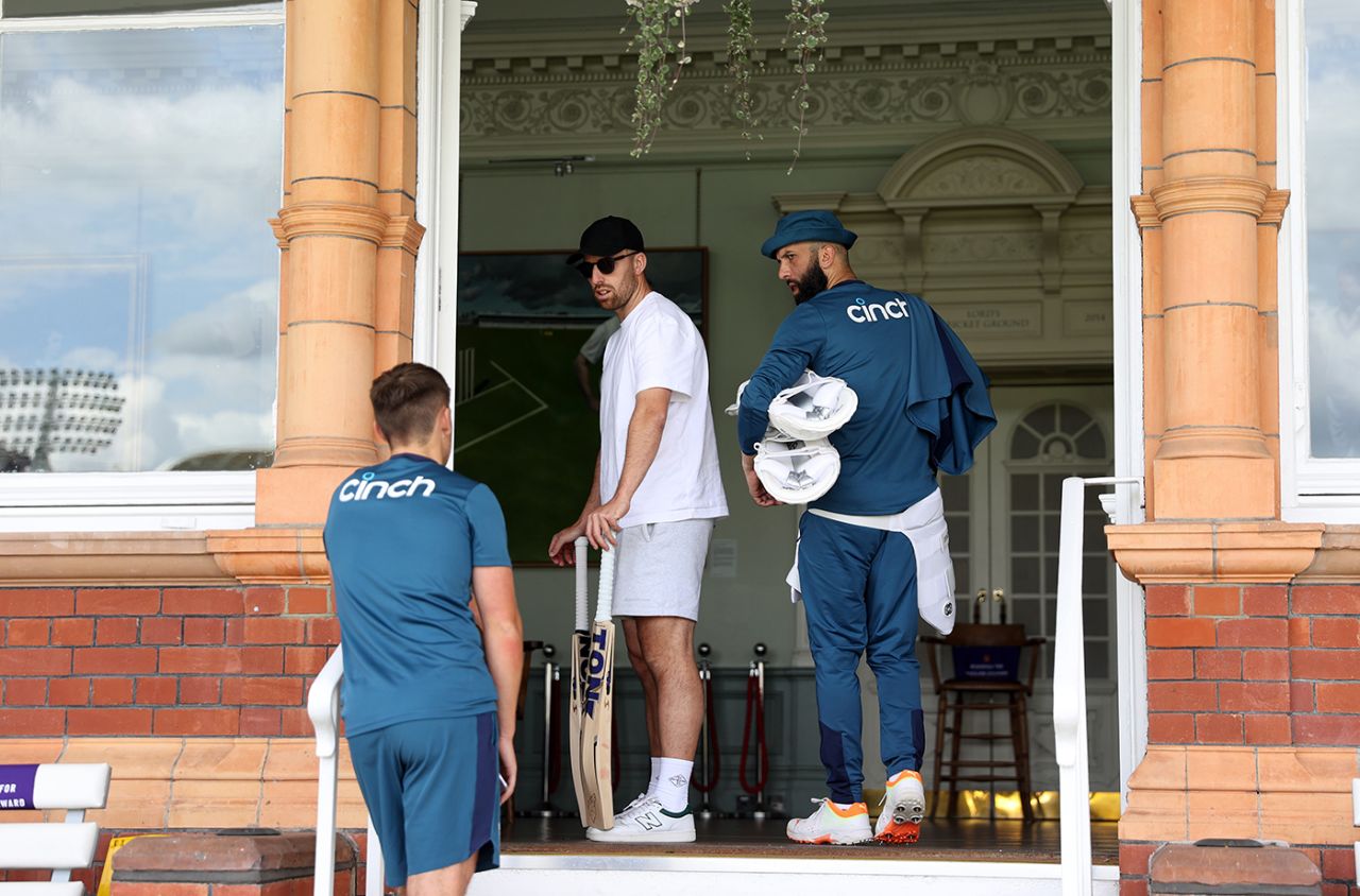Jack Leach made a guest appearance at England training, Lord's, June 26, 2023