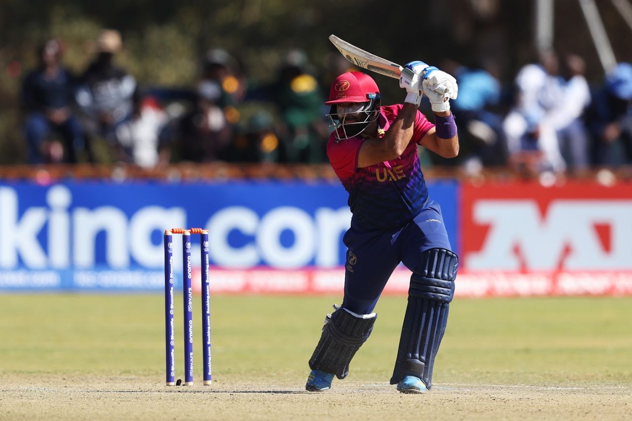 Muhammad Waseem scored a rapid 45, Ireland vs UAE, ICC World Cup Qualifier, Bulawayo, June 27, 2023