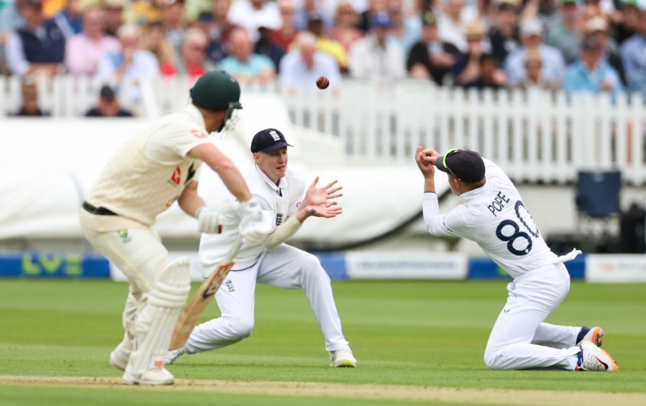 Ollie Pope drops David Warner on 20 off Stuart Broad, England vs Australia, 2nd Ashes Test, Lord's, 1st day, June 28, 2023